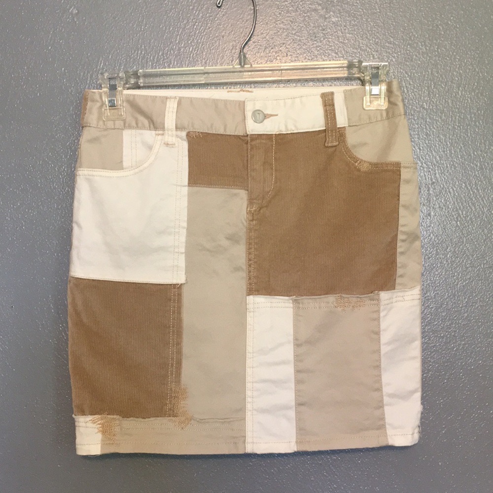 Pilcro and the Letterpress Patchwork Corduroy Mini Skirt 26